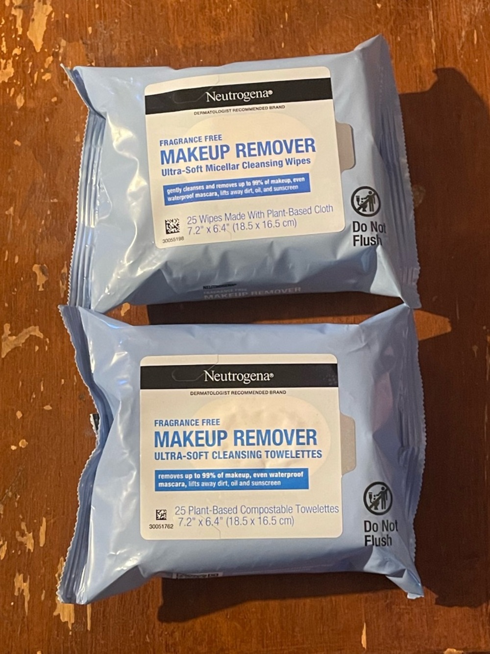 Neutrogena 25 Count Ultra Soft Plant-Based Gentle Makeup Remover Wipes - 4 Packs